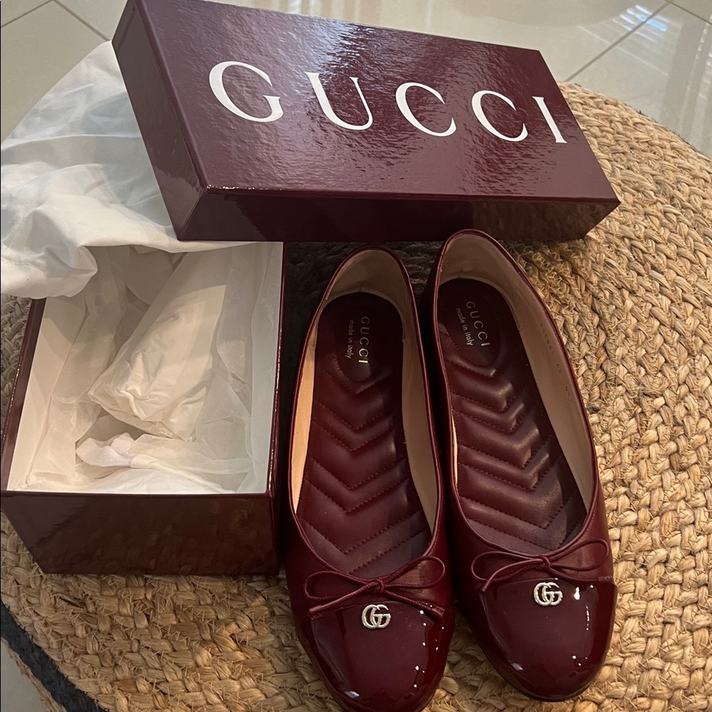 Gucci GG marmont ballet flats